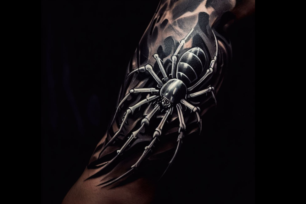 Desenho tatuagem de aranha