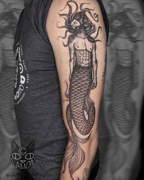 tatuagem-de-tritao tatuagem de tritão