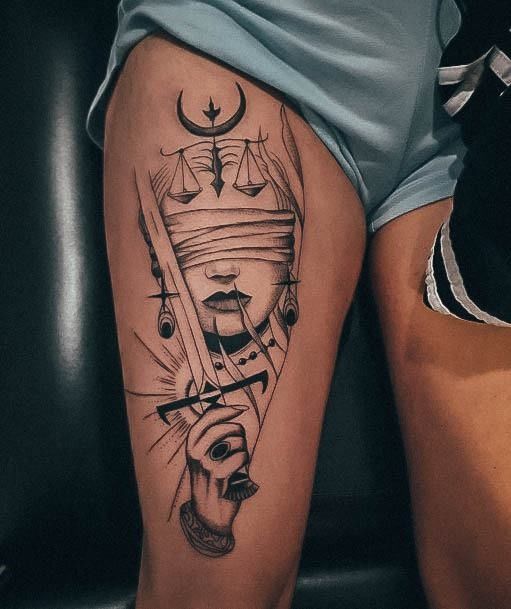 Tatuagem Deusa da Justiça