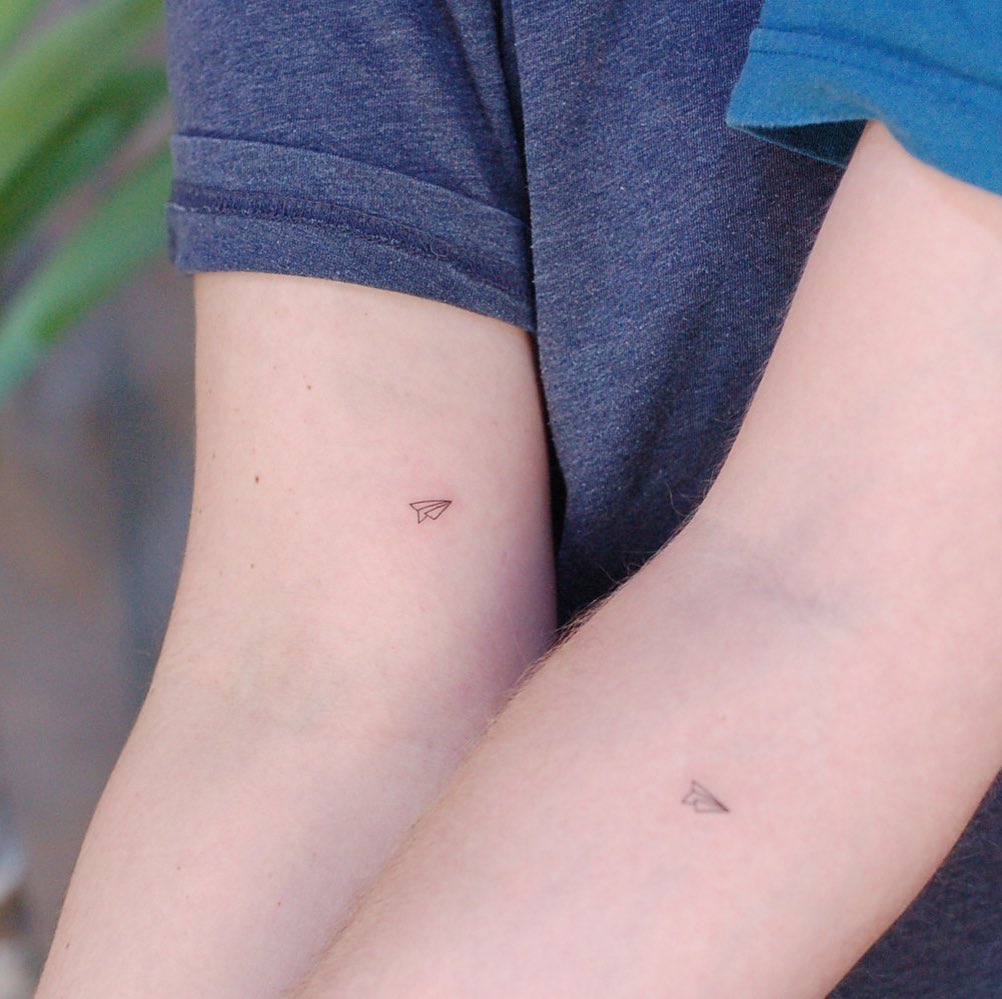 tatuagem-de-aviao-12 Tatuagem Avião de Papel