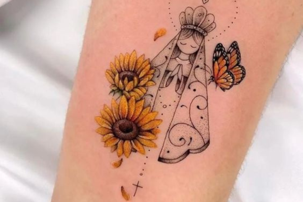 Tatuagem de Nossa Senhora Aparecida