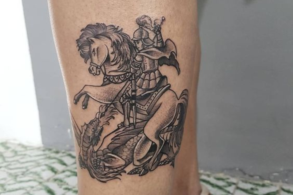 tatuagem de são jorge