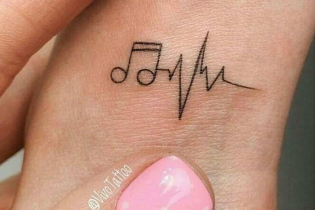tatuagem de nota musical
