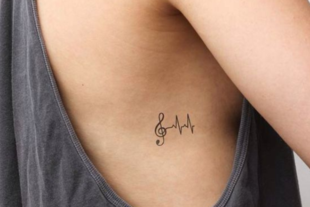 tatuagem de nota musical