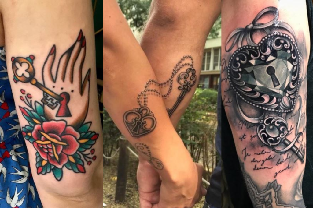 Tatuagens Chave e cadeado