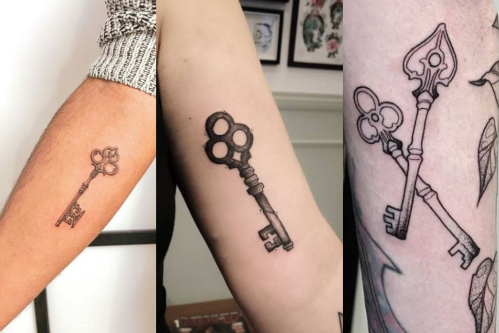 Tatuagens de chave de esqueleto