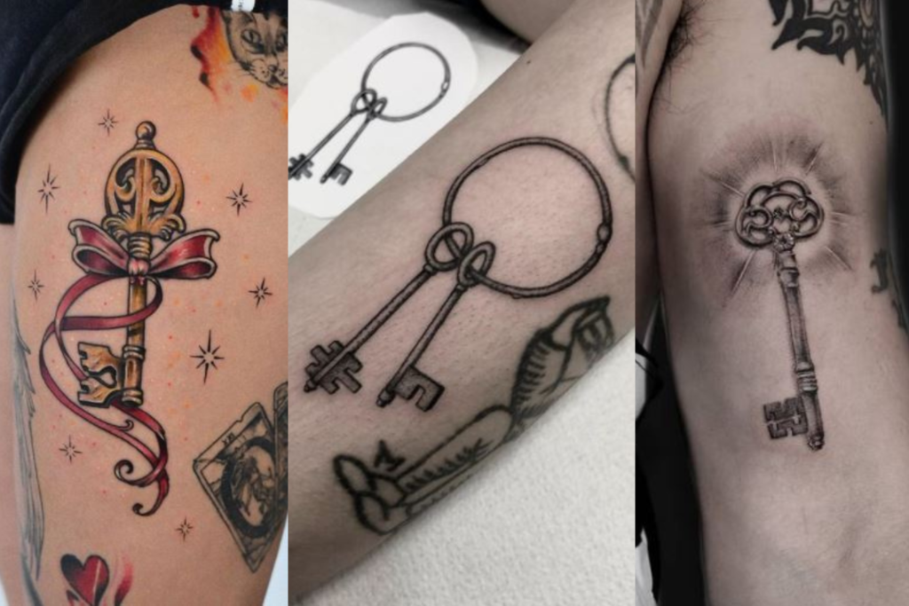 Tatuagens de chave de esqueleto