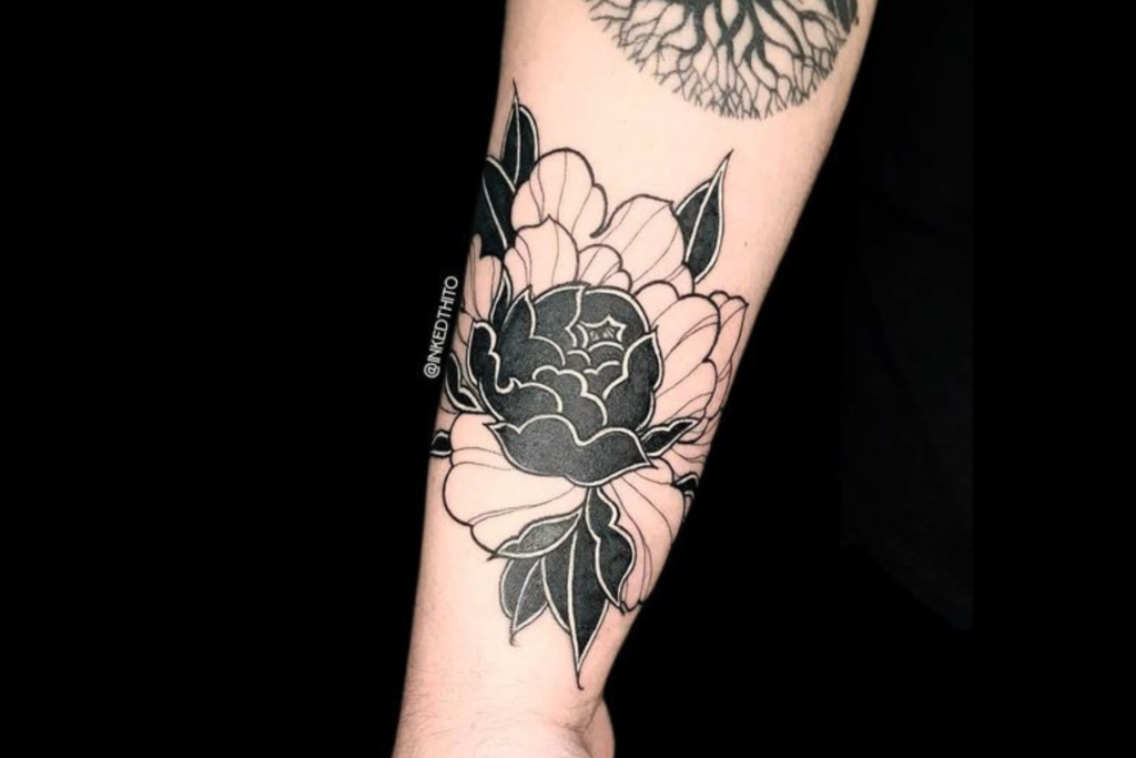 Tatuagem de Peônias