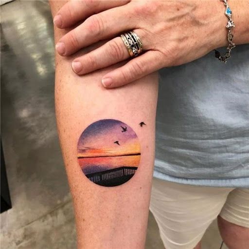 Tatuagem Por do Sol