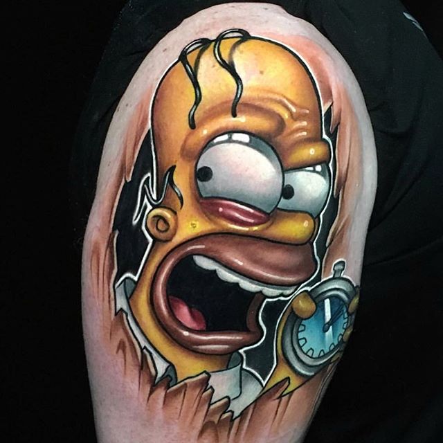 Tatuagem Homer Simpson