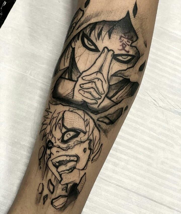 Tatuagem do Gaara do Deserto