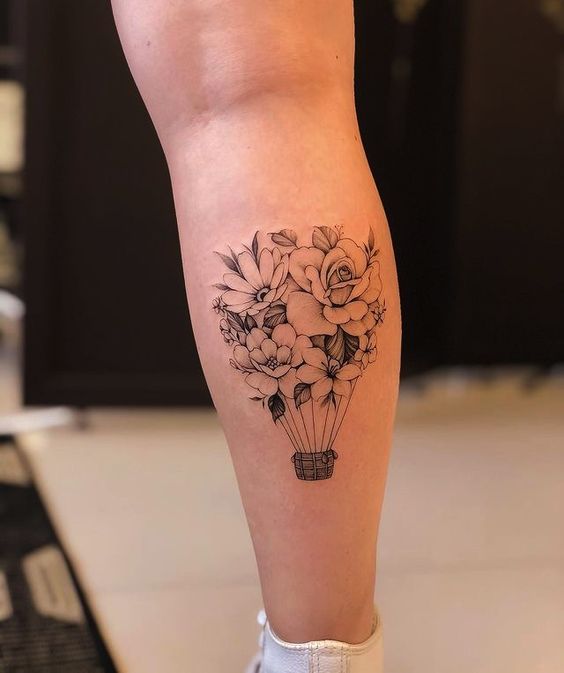 tatuagem na panturrilha feminina04