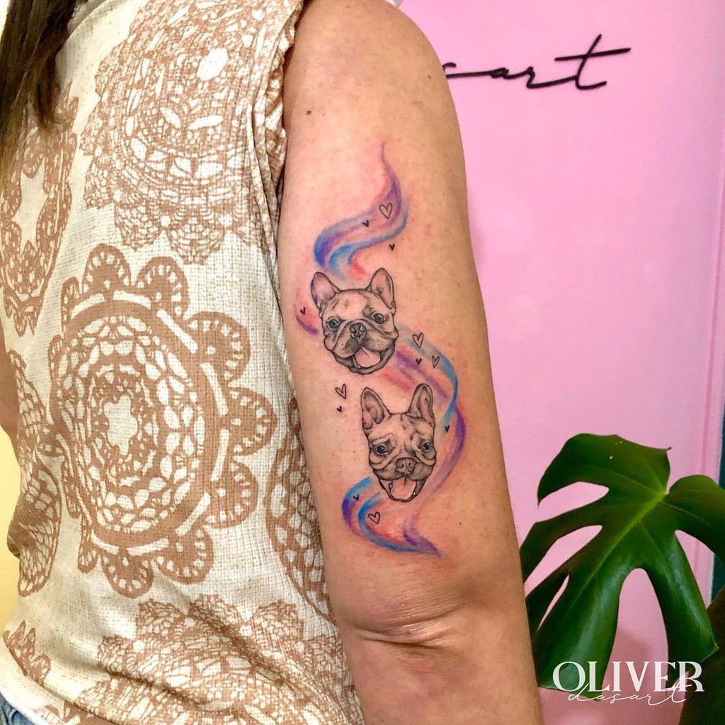 Foto de tatuagem feita por Oliver Dasart (@oliverdasart)