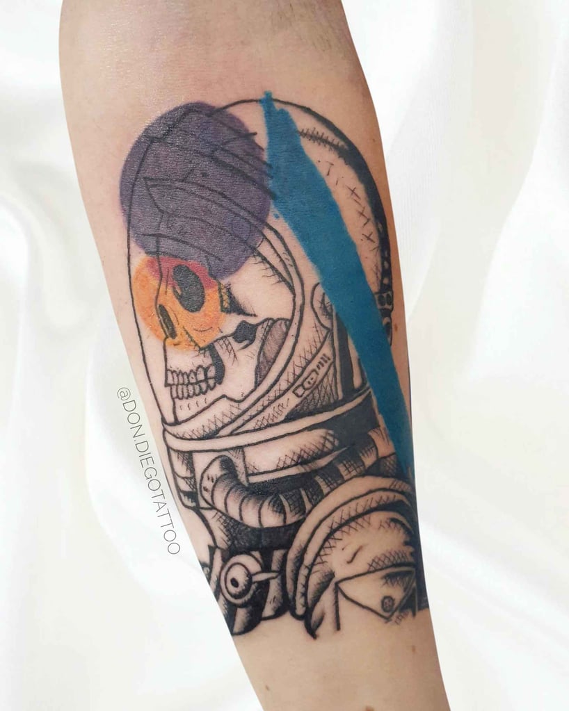 Foto de tatuagem executada por Don Diego Torres (@don.diegotattoo)