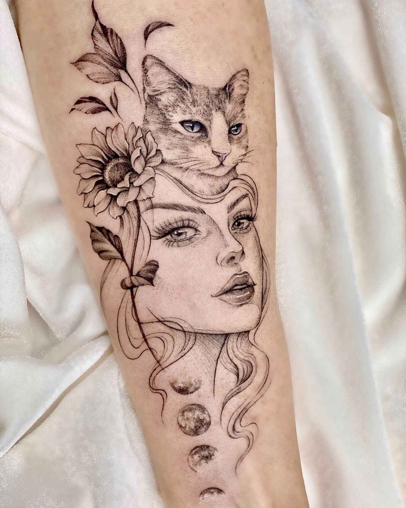 Foto de tatuagem feita por Mônica Nunes (@studiomtattoo)