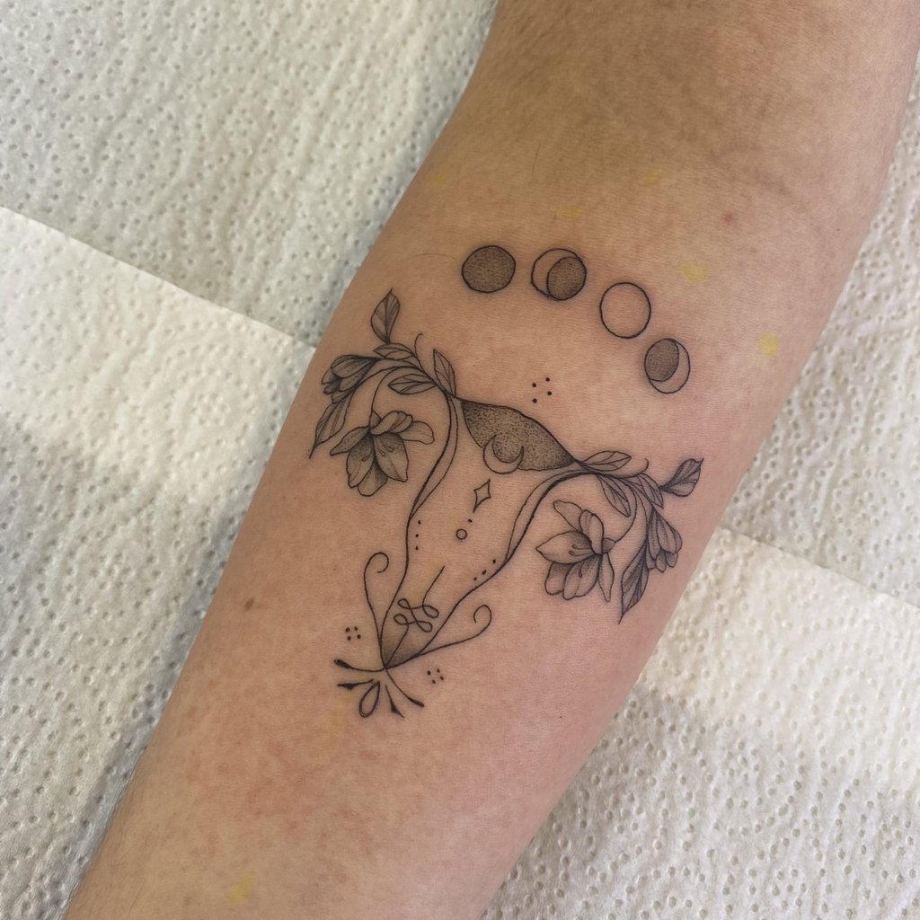 Foto de tatuagem feita por Maria Ferrari (@mferrari.tattoo)