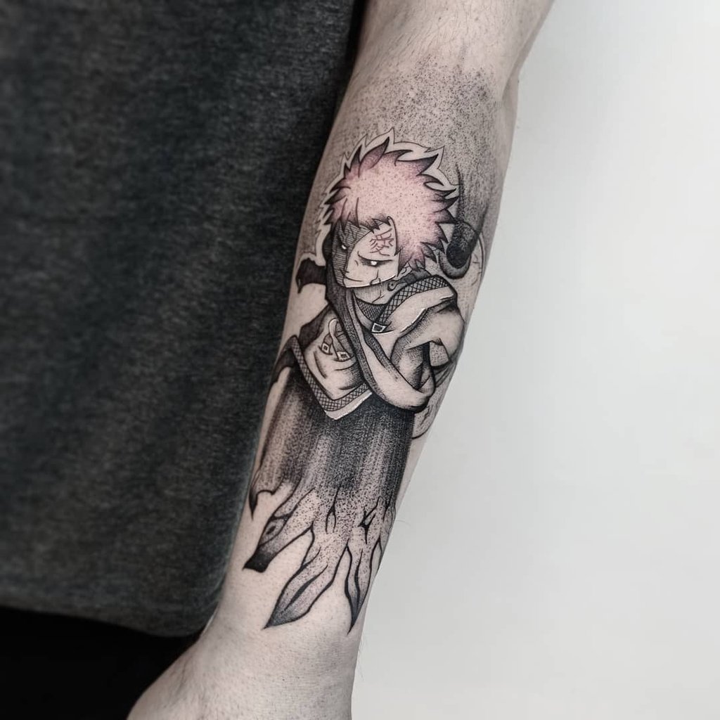 Foto de tatuagem feita por Joca (João Lucas) (@jocatattooart)