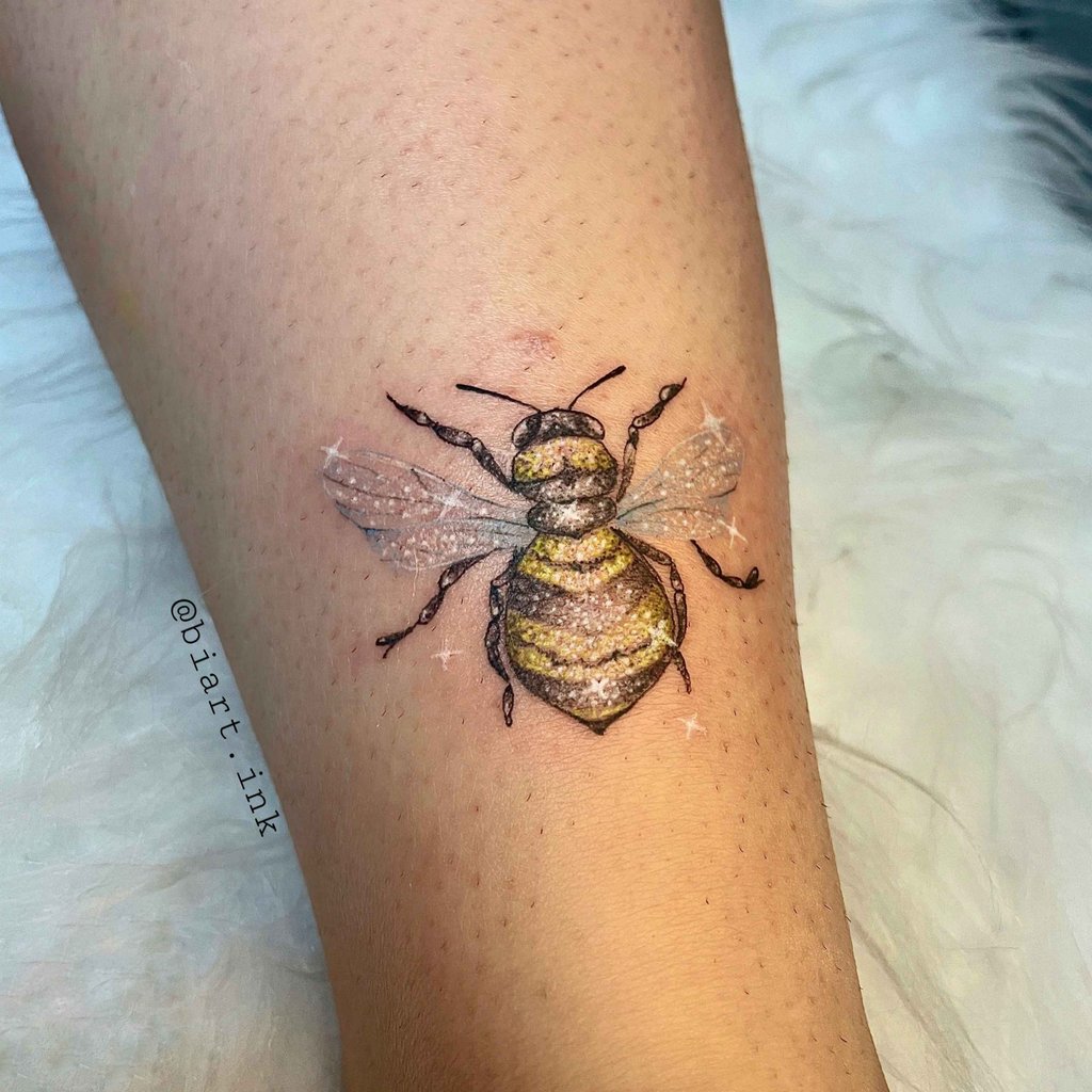 Foto de tatuagem feita por Bianca Mafra (@biart.ink)