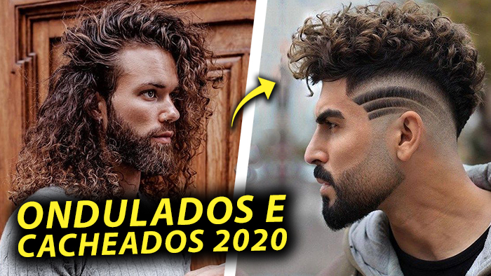 Cortes de cabelo modernos para homens: estilos ondulados e cacheados, tendências 2020.