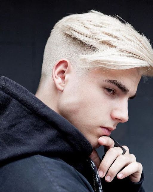 undercut masculino platinado