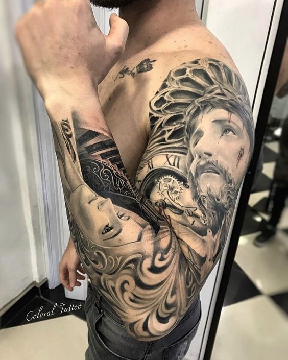 tatuagem realista brac3a7o fechado201