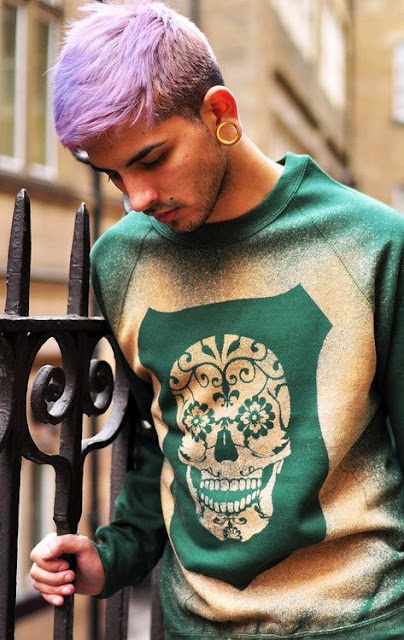 cabelo colorido masculino252892529