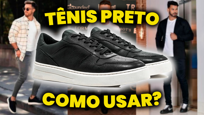 tenis preto masculino como usar