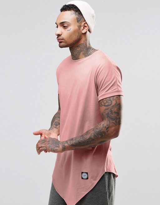 camiseta longline modelagem