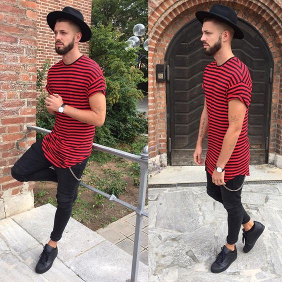 look masculino vermelho e preto252822529 1