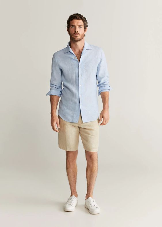 bermuda de sarja masculina252832529