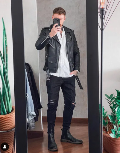 jaqueta biker masculina206