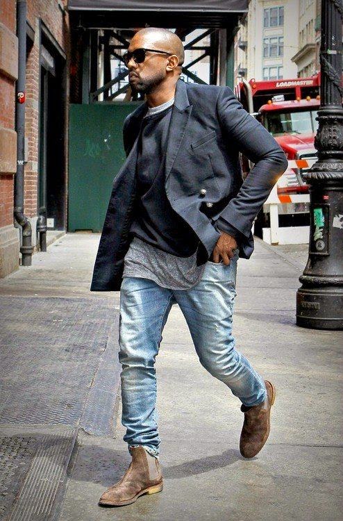 kanye west jeans boots