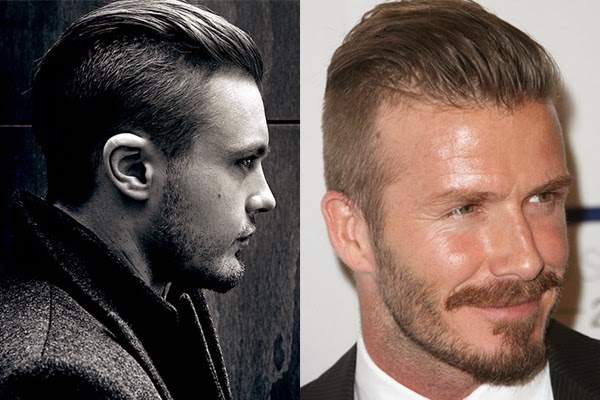 penteado jogado pra tras