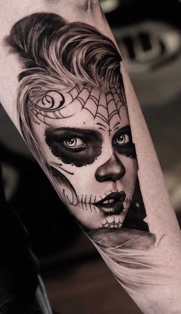 significado da tatuagem de catrina 8
