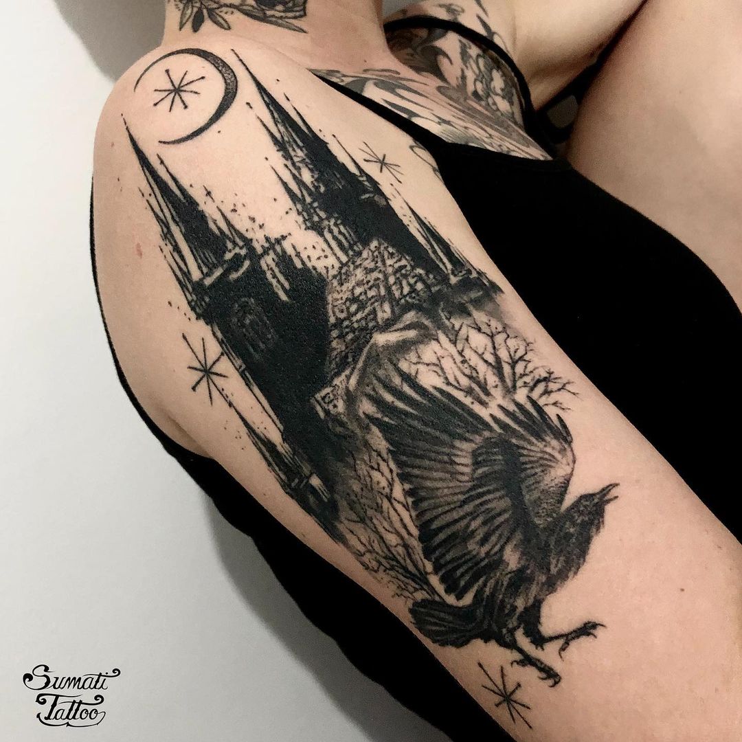 significado-da-tatuagem-de-corvo-6 Significado da tatuagem de corvo