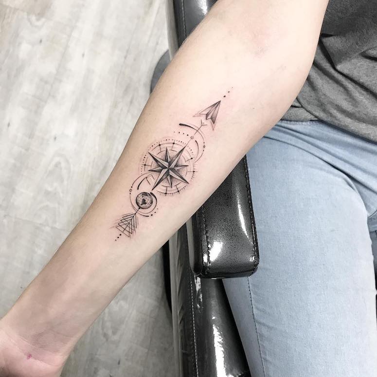 significado da tatuagem de rosa dos ventos 3