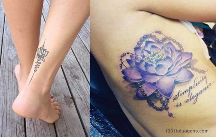 Tatuagem Flor de Lótus: Saiba Tudo Sobre Tatuagem de flor de lótus azul