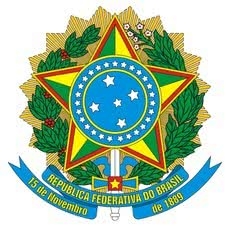 simbolos-nacionais-brasileiros-3_xl Emblema com estrela, círculo azul com estrelas, folhas verdes e faixa azul com texto em amarelo.
