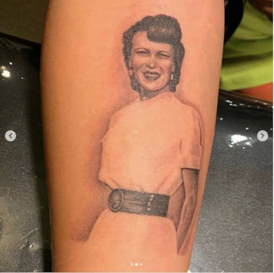 Tatuagem da avó de Demi Lovato aos 26 anos