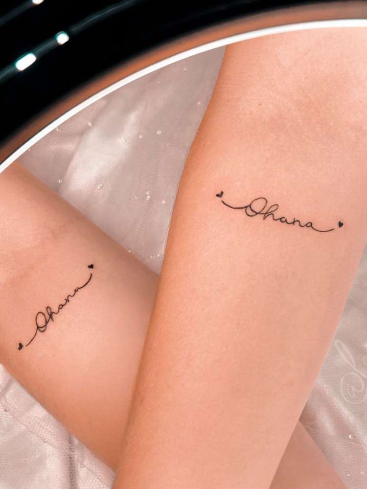 tatuagem-de-amigas-19 Opção de tatuagem de amigas
