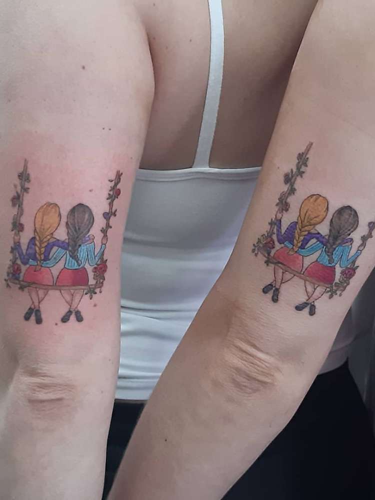tatuagem-de-amigas-26 Opção de tatuagem de amigas