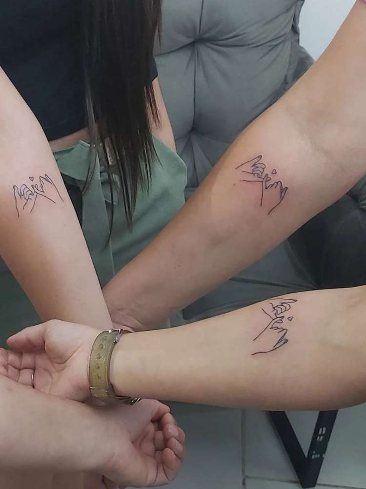 tatuagem-de-amigas-38 Opção de tatuagem de amigas