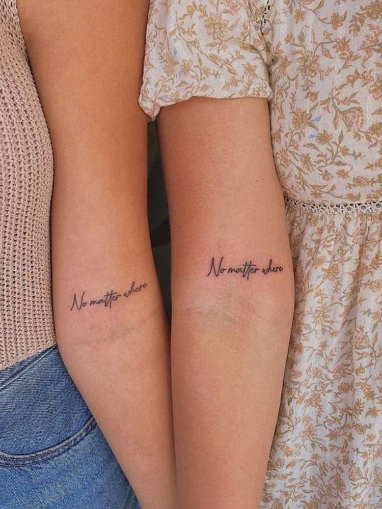 tatuagem-de-amigas-44 Opção de tatuagem de amigas