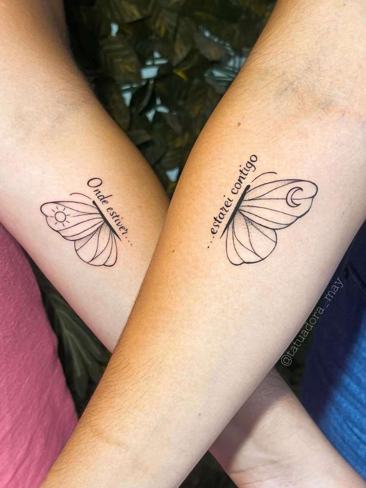tatuagem-de-amigas-45 Opção de tatuagem de amigas