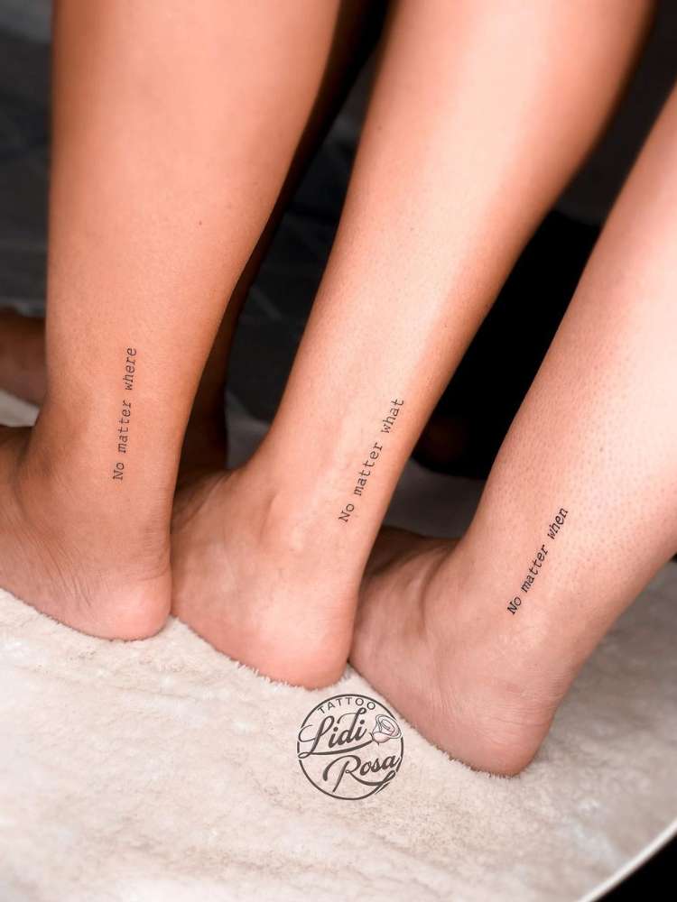 tatuagem-de-amigas Opção de tatuagem de amigas