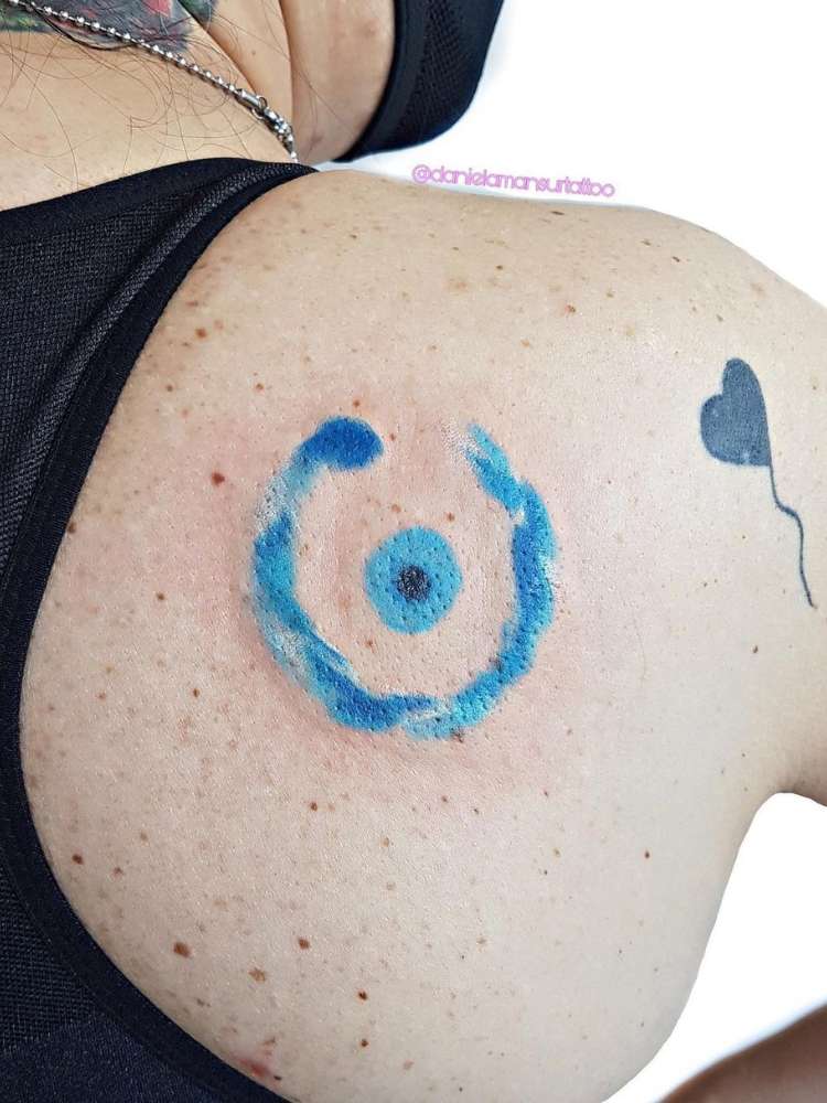tatuagem-de-olho-grego-18 Opção de tatuagem de olho grego
