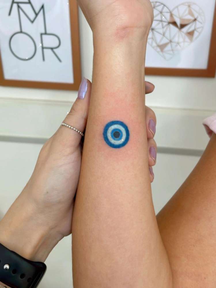 tatuagem-de-olho-grego-19 Opção de tatuagem de olho grego