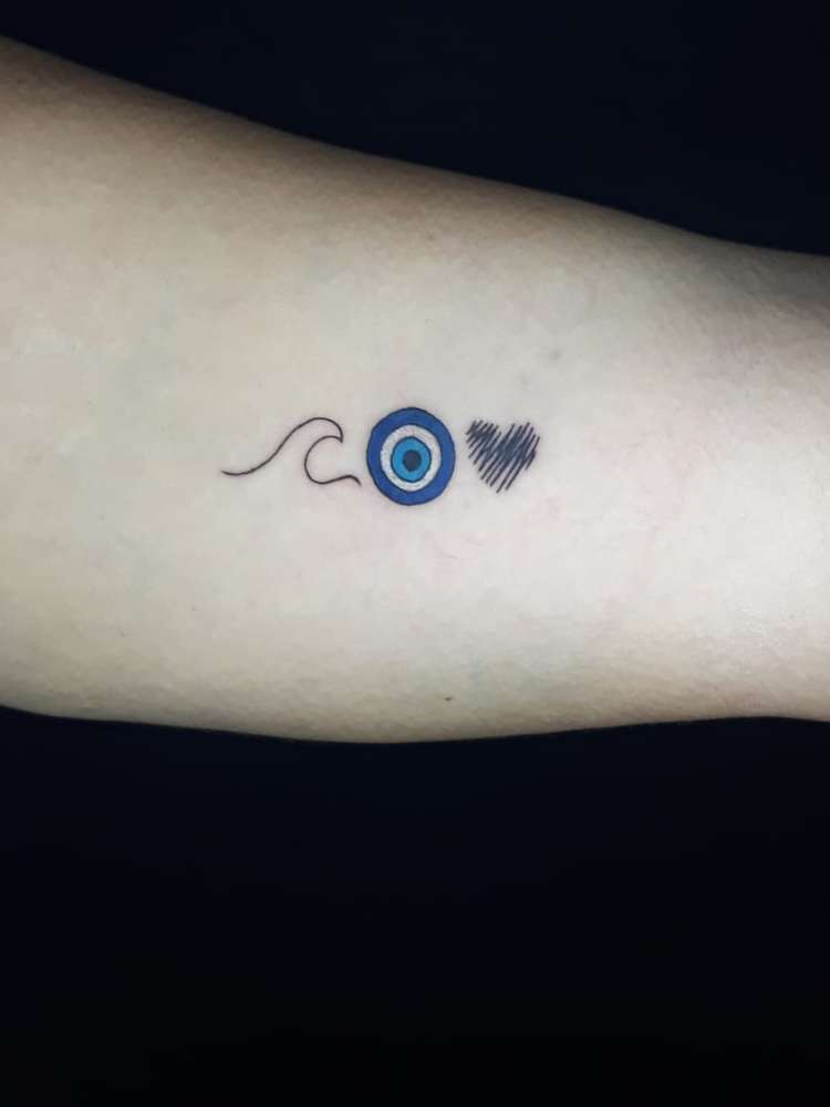 tatuagem-de-olho-grego-4 Opção de tatuagem de olho grego