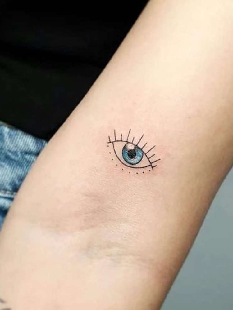 tatuagem-de-olho-grego-9 Opção de tatuagem de olho grego